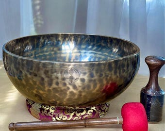 Full Moon Singing Bowl – Handmade Tibetan 7 Metal Sound Healing Meditation Bowl