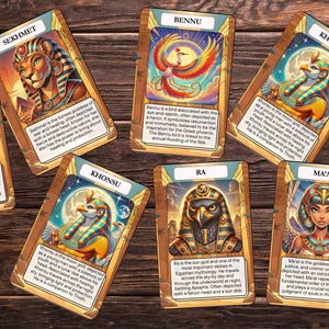 40 Egyptian Mythology Flashcards - Educational & Fun Digital Learning Tool