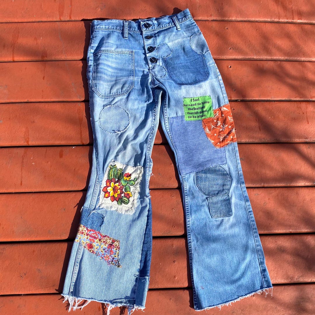Reworked 70s Flares - Etsy