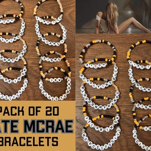 Tate McRae Bracelet Set Bracelet Set of 20 Bracelets So Close To What Bracelet Miss Possessive Tour Bracelet Set of 20 Tate McRae Bracelet