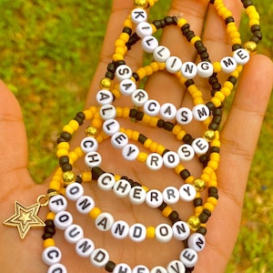 Conan Gray Found Heaven Bracelet Set Bracelet Set of 7 Bracelets Never Ending Song Bracelet Conan Gray People Alley Rose Bracelet Conan Gray