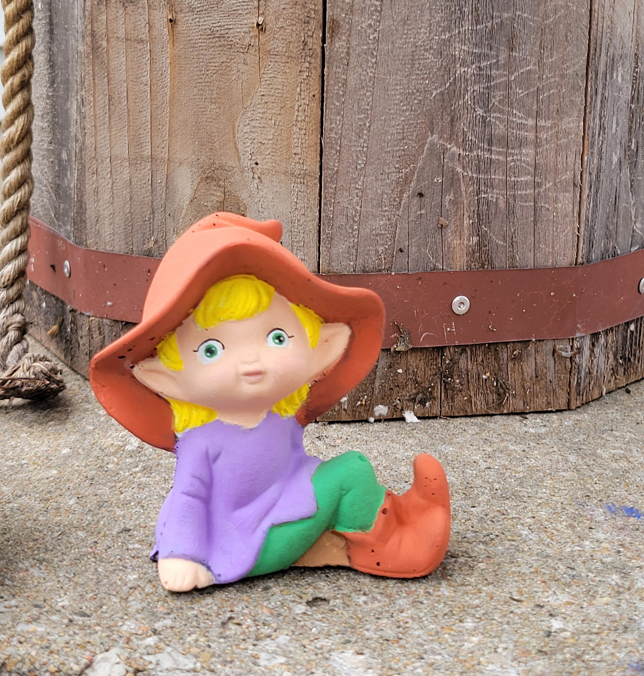 Terracotta Elf Concrete Figurine (for Indoors or Outdoors) - Etsy