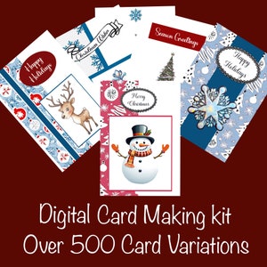 Christmas Card Making Kit: 500+ Designs, Sentiments, Toppers (Digital Download)
