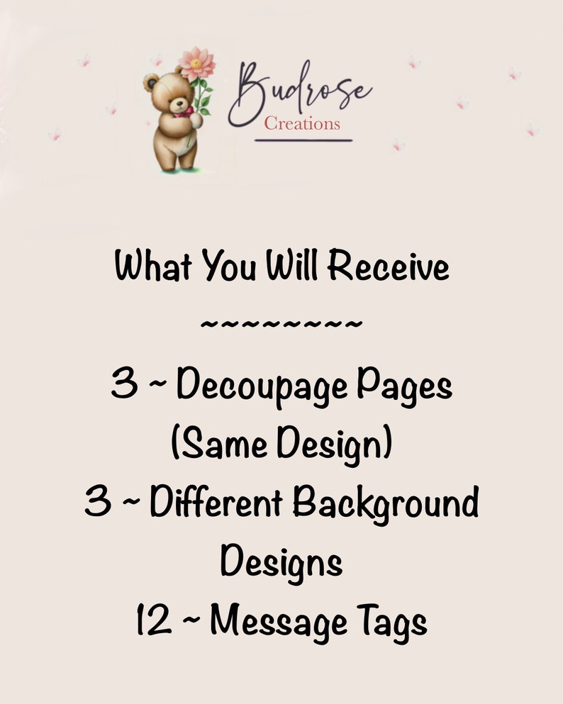 Floral Digital Card Making Kit, Instant Download DIY Greeting Cards ...