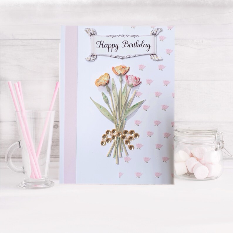 Floral Digital Card Making Kit, Instant Download DIY Greeting Cards ...