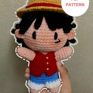 Luffy Doll Crochet Pattern