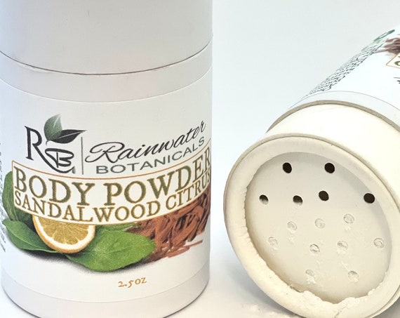 Sandalwood & Citrus natural body powder!