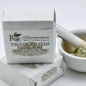 Troubled Skin Facial Soap (Tea Tree, Green Clay)