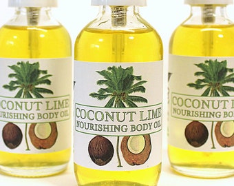 Coconut Lime Body and Bath Oil