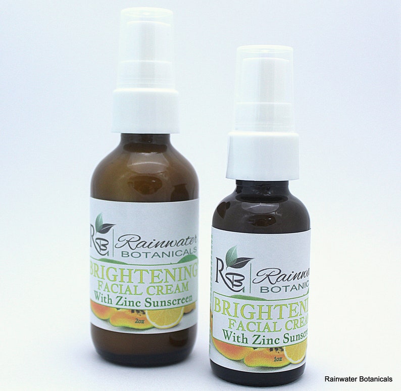Brightening Facial Cream With Natural Zinc Etsy