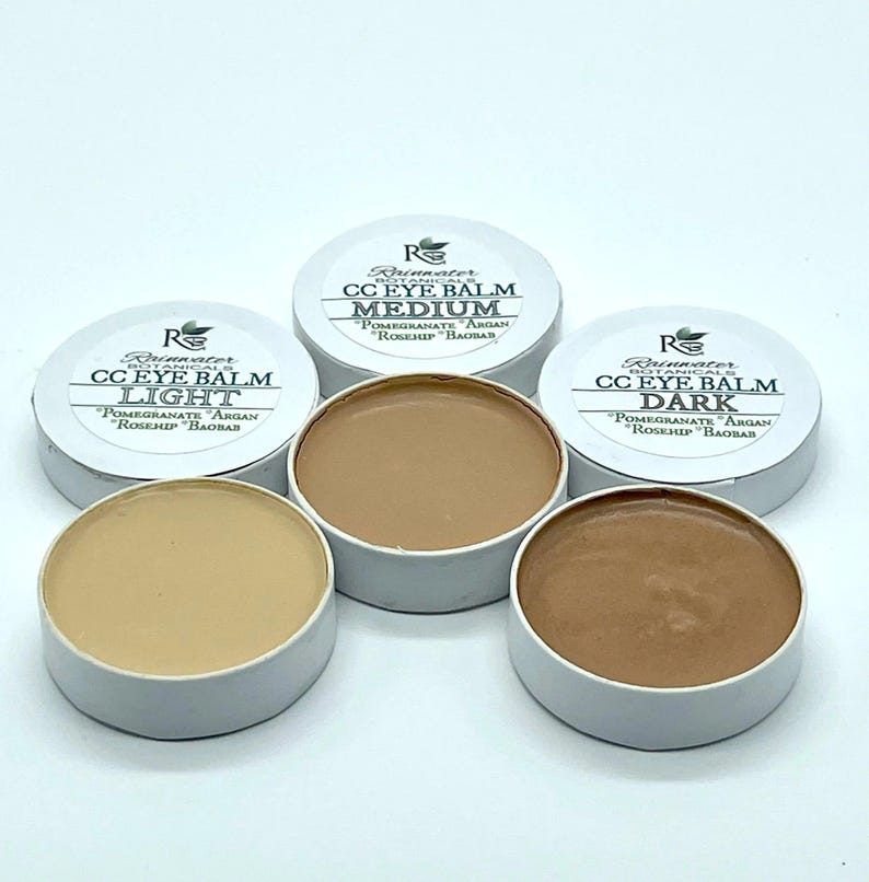 Color Correcting Eye Balm with Pomegrante, Argan, Rosehip & Boabab oils Rainwater Botanicals