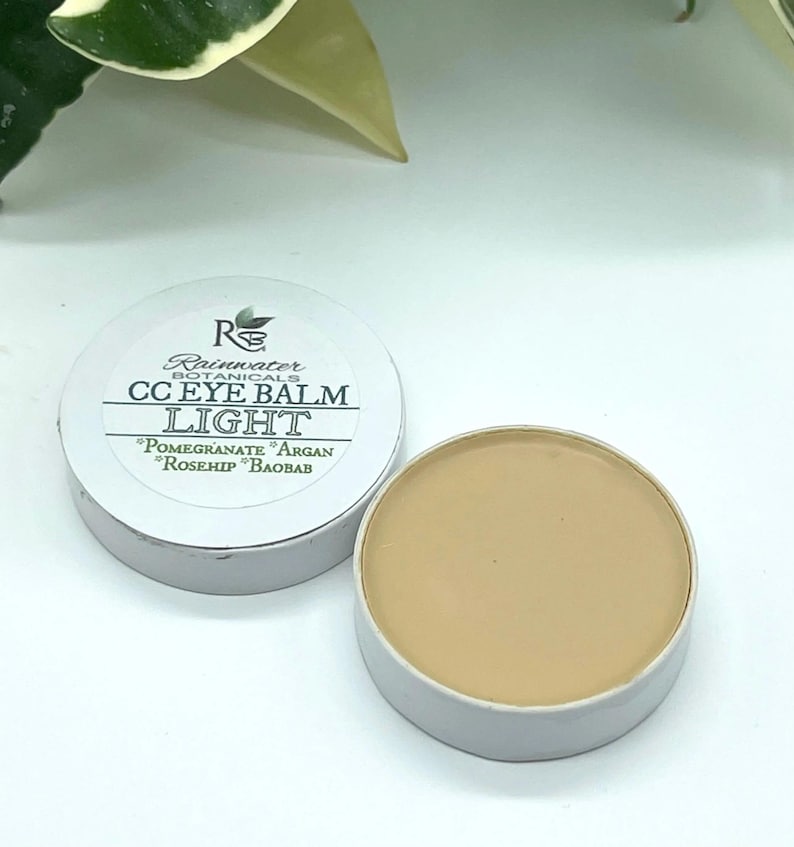 Color Correcting Eye Balm with Pomegrante, Argan, Rosehip & Boabab oils Rainwater Botanicals