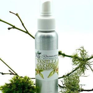 Spray per capelli e corpo alla vaniglia e muschio di quercia