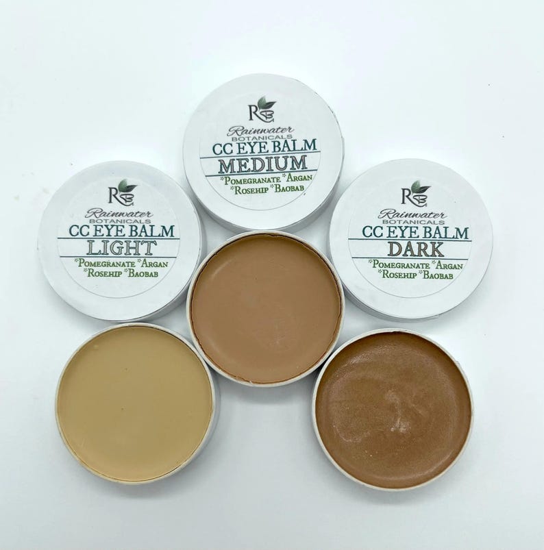 Color Correcting Eye Balm with Pomegrante, Argan, Rosehip & Boabab oils Rainwater Botanicals