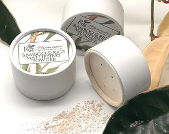 Mattifierande pulver för bambu och ris från Rainwater Botanicals