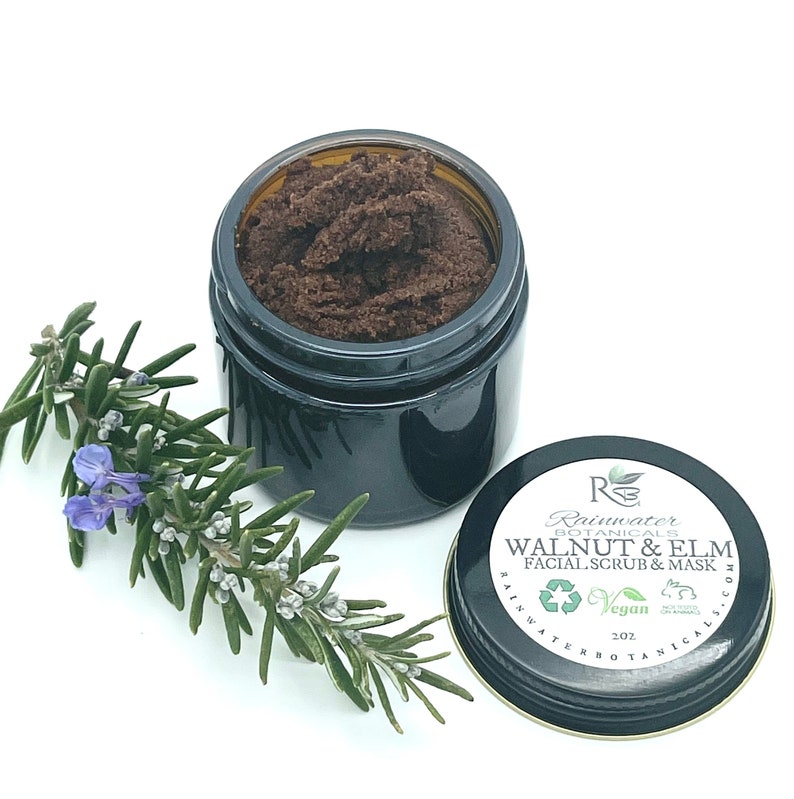 Walnut and Elm Facial Scrub and Mask 3oz image 1