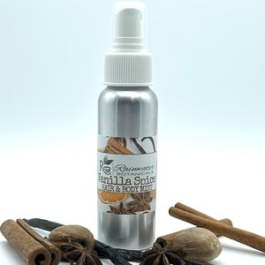 Spray per capelli e corpo alla vaniglia e spezie