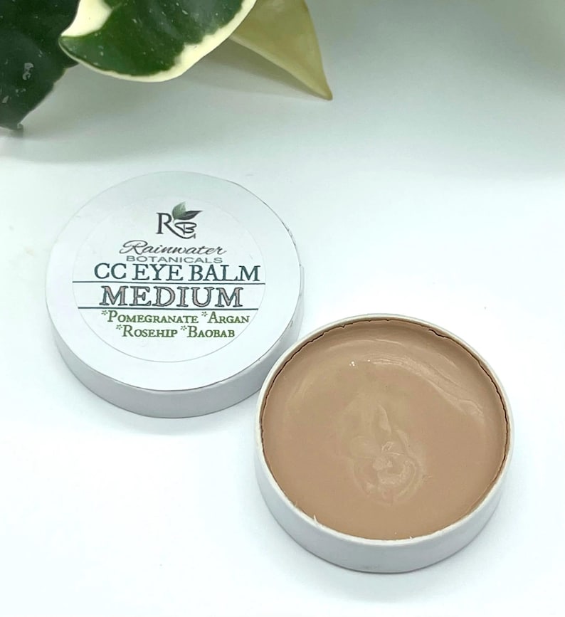 Color Correcting Eye Balm with Pomegrante, Argan, Rosehip & Boabab oils Rainwater Botanicals