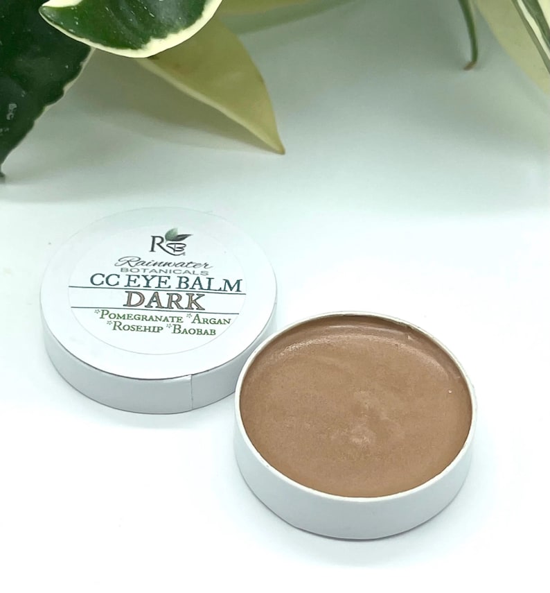 Color Correcting Eye Balm with Pomegrante, Argan, Rosehip & Boabab oils Rainwater Botanicals