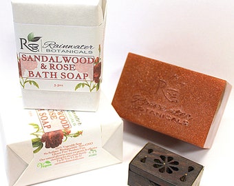 Sandalwood & Rose Palm Free Vegan Soap