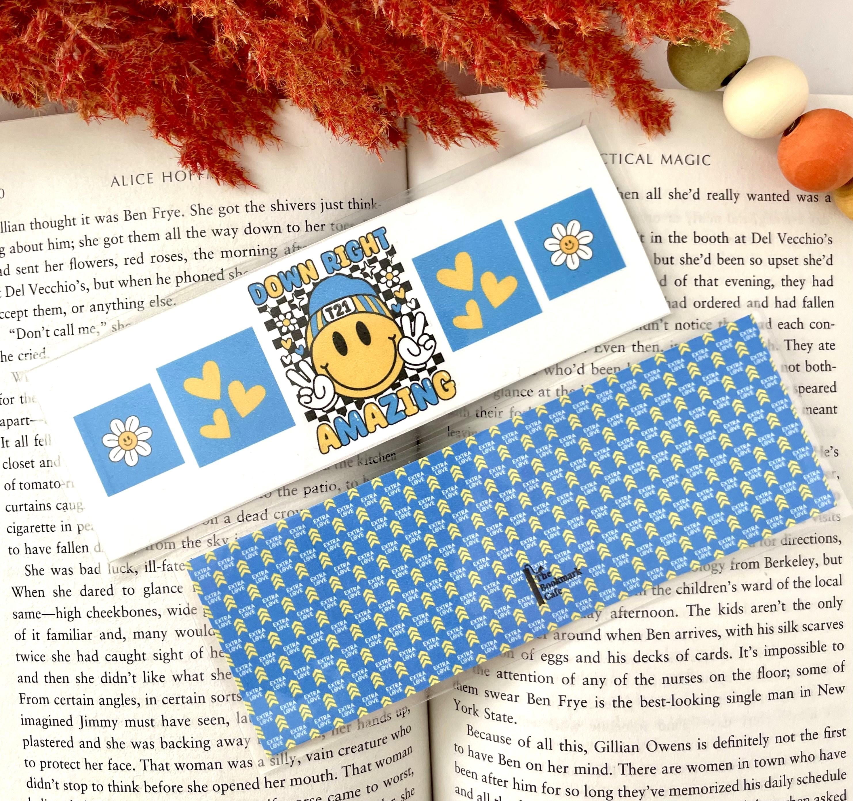 thumbnail image 2 of Haooryx Down Syndrome Awareness Bookmarks - 240pcs World Down Syndrome Day Awareness Bookmark Gift For Kid You Are Not Alone Nothing Down About It Inspirational Event Seminar Stationery Handout School 2 of 13