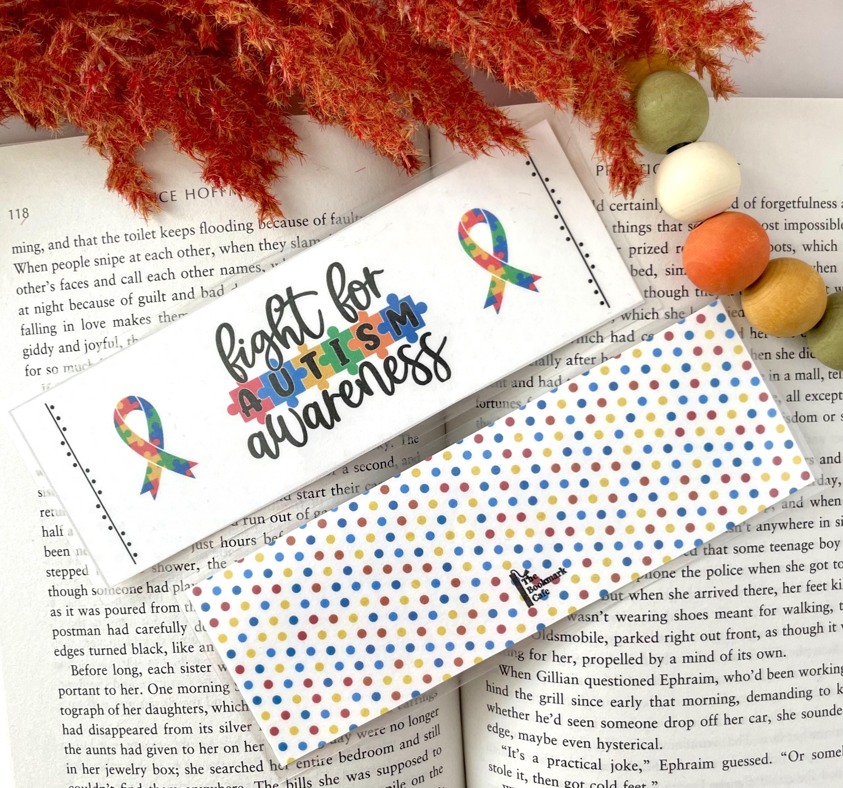 Autism Awareness Laminated Bookmarks, Fight for Autism, Double Sided ...