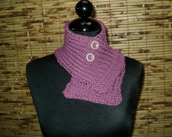 Hand Knitted CASHMERE Scarflette Neckwarmer SYDNEY