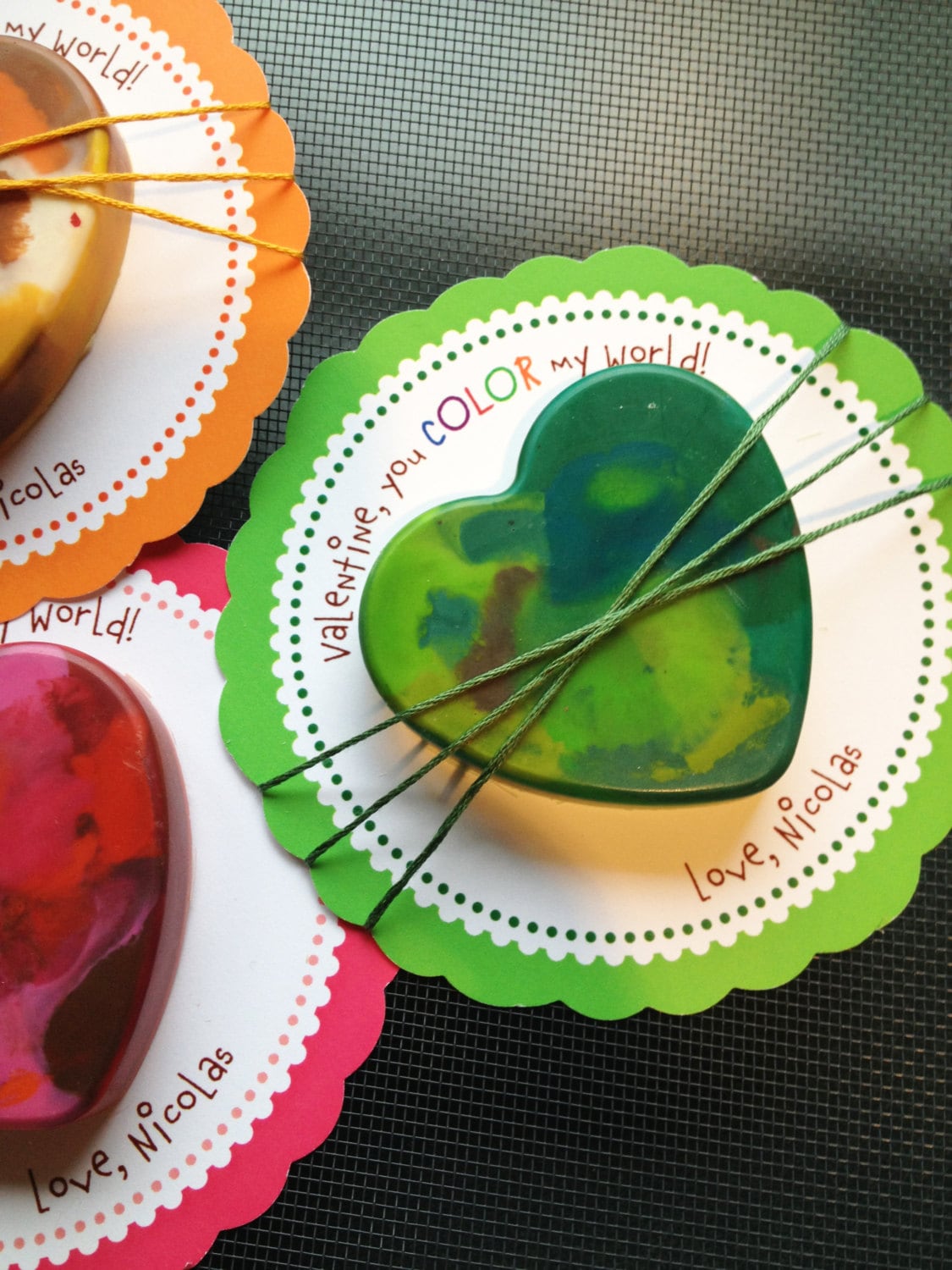 Color My World Valentines - Printable PDF file