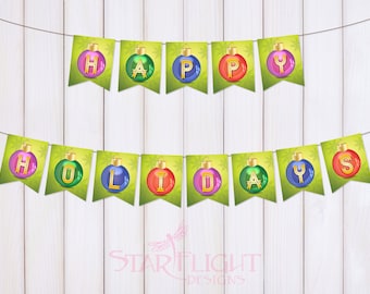 Happy Holidays - Printable PDF - Instant Download