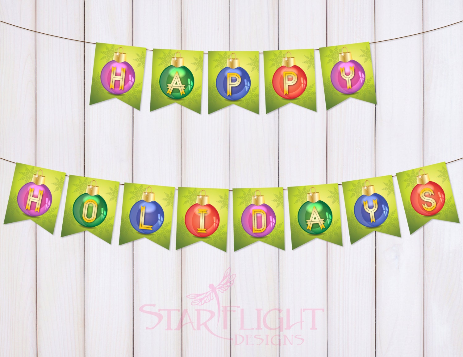 Happy Holidays Printable PDF Instant Download | Etsy