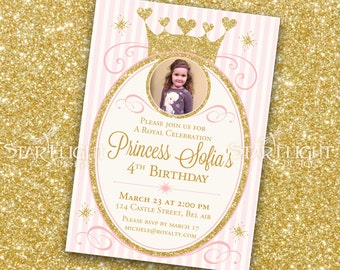 Princess Birthday Invitation - Printable PDF