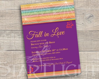 Fall Themed Invitation - Printable PDF/JPEG