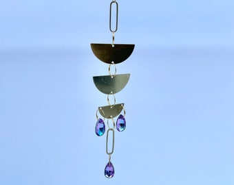 Sun catcher - colored gems on hook