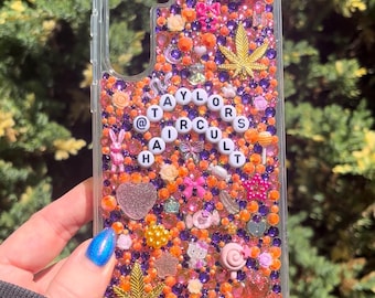Custom Rhinestone Bedazzled Phone Case: Y2K Junk Charm Style