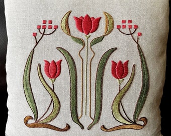 Tulip Pillow Embroidery Kit