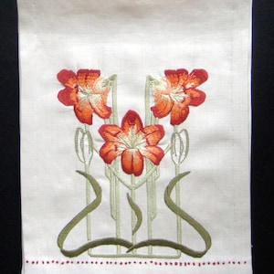 Art Nouveau Star Gazed Table Scarf Embroidery Kit