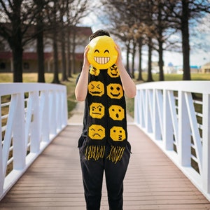 Instant Download, Emoji Scarf, Crochet PATTERN, DIY image 1