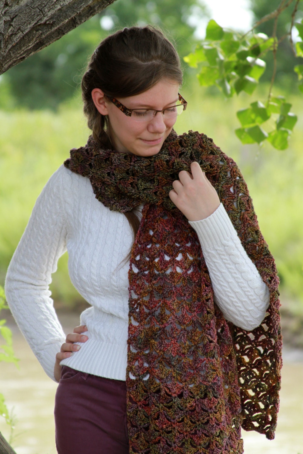 Small Scarf The Garden main image 1