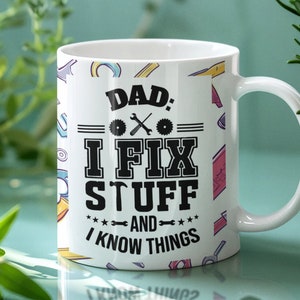 Funny Dad Mug 11oz. Ceramic Coffee Mug | Father&#39;s Day Gifts for Dad, Dad Coffee Mug, Dishwasher Safe Coffee Mug for New Dads