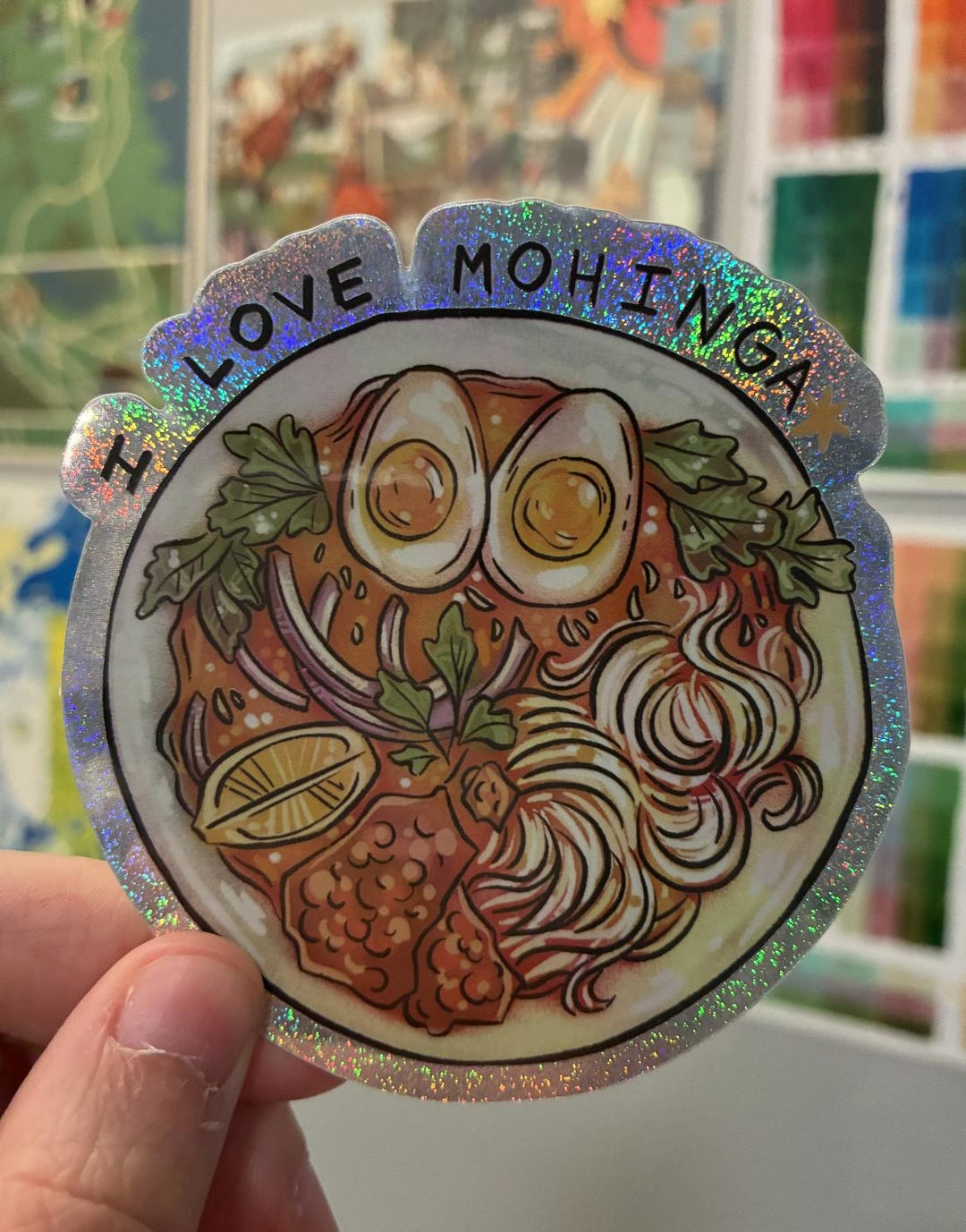 Mohinga (burmese Catfish Soup) Sticker - Etsy