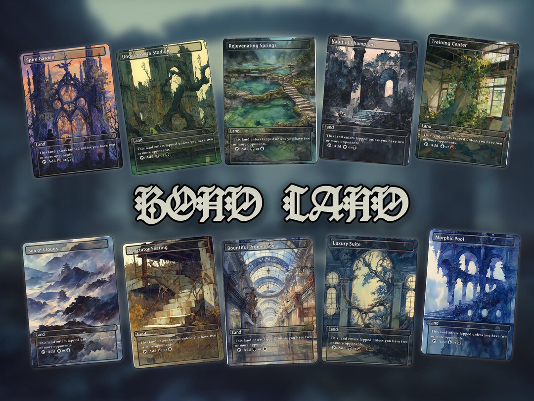 Wasteland Rift-style Bond Lands Proxy Cards - 10 Cards - Complete Set ...