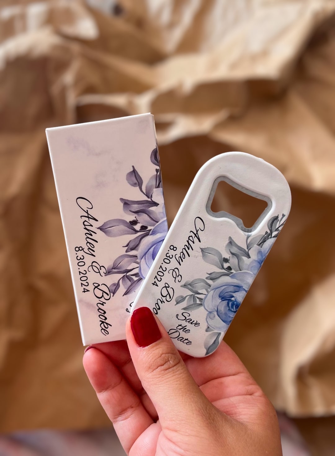 Personalized Wedding Favors Bottle Opener Magnet, Custom Fridge Bottle ...