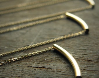 The Original Golden Bar Necklace -Very Elegant and Delicate Necklace - By SimaG