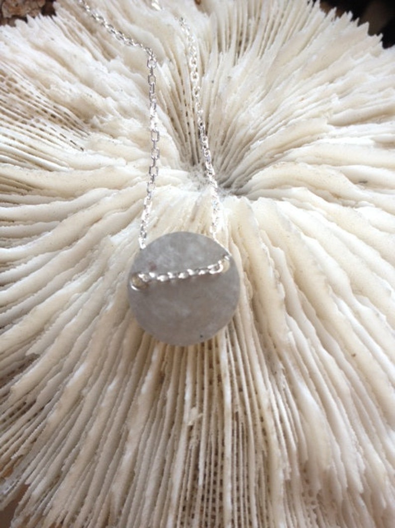 Simple ... Feminine ... Modern ... SMALL Hammered Gold Disc By Simag image 5