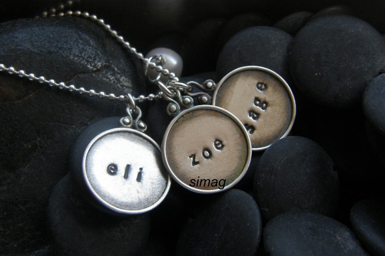 Every Disc Got A Story Customizable Personalized Unique Gifts Price is for 3 discsenglish and hebrew font available By SimaG jewelry image 3