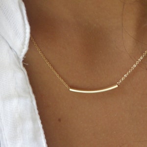 The Original Golden Bar -Very Elegant and Delicate InStyle  Necklace - By SimaG