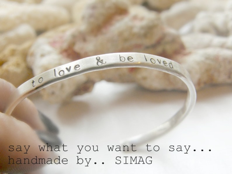 Inspirational Jewelry custom personalized,Inspirational Jewelry Sister Birthday Friend Gift-SimaG Hand Stamped Secret Message Bracelets