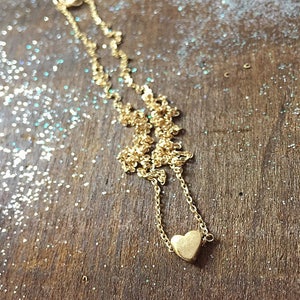 BELOVED  - tiny gold heart as a reminder to enjoy the little things - Beautiful  (and) Simple Gift - Handmade By Simag