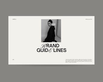 Aesthetic Modern Brand Guidelines | Digital Identity Guidelines | Bold Creative Style Guide | Canva | Creative Agency | Branding Portfolio