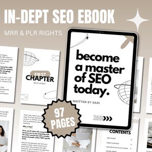 MRR PLR SEO eBook | Etsy, YouTube & Pinterest Growth Guide